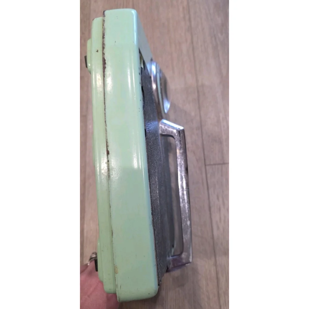 Health O Meter Teal Green Handle Retro Beautiful Bathroom 1960 VTG Scale Cork